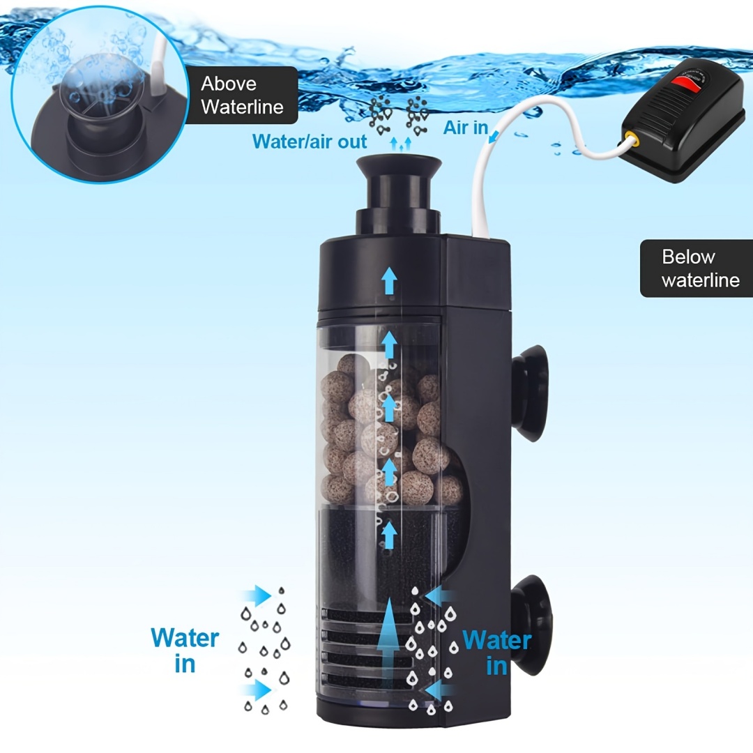 Reef Tank Filter - 컴팩트 벽걸이형 바이오 스펀지 필터 -