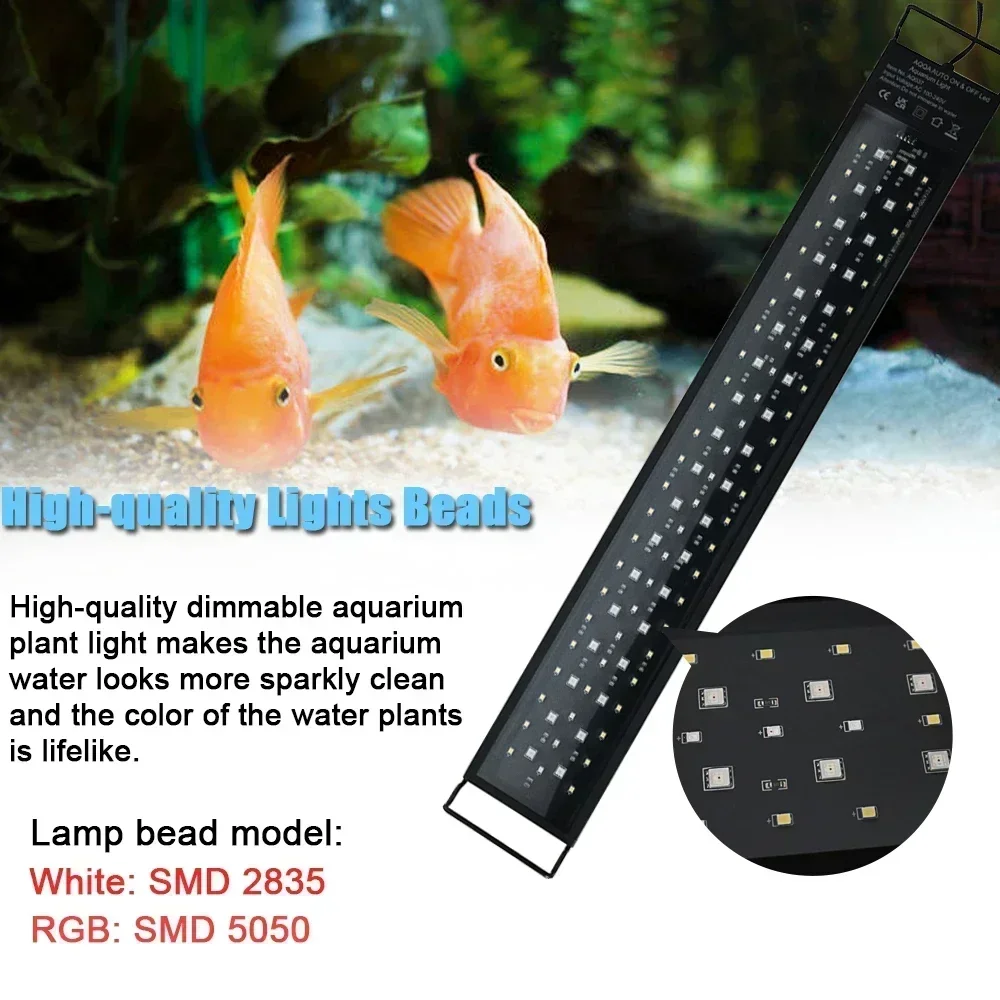 IP68 방수 수족관 LED 조명, 수생 식물 성장 램 - Aquarium Marine Lights 리뷰 및 가격