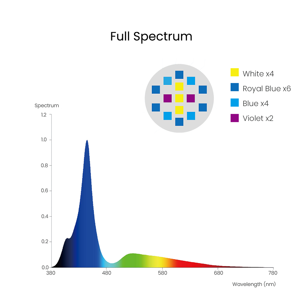 Spectra Aqua Knight V3 75W 프로그 - Reef Aquarium 리뷰 및 가격