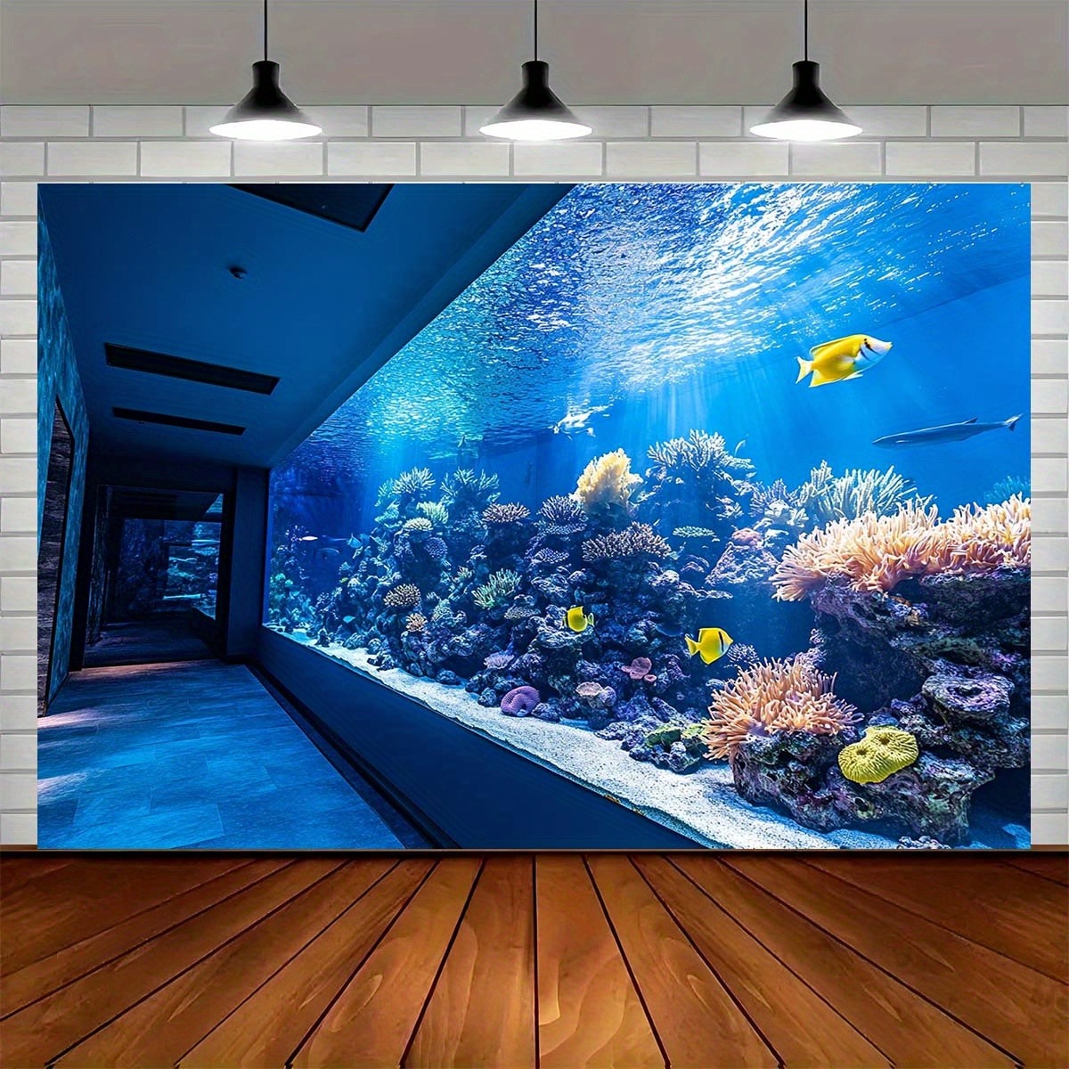 활기 넘치는 수중 아쿠아리움 태피스트리, 다채로운 산호 - Reef Aquarium 리뷰 및 가격