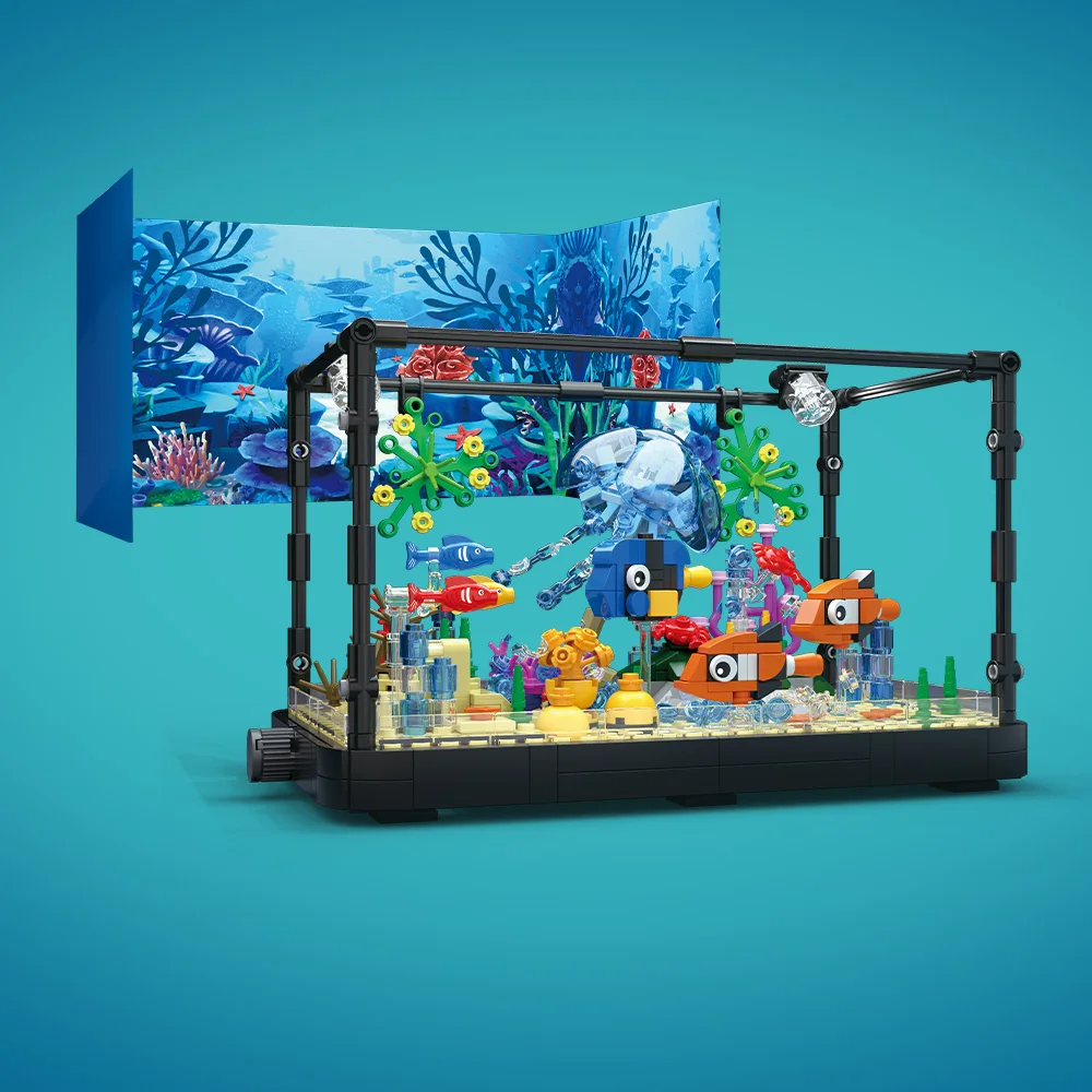 조명이 포함된 어항 빌딩 블록 세트, 수족관, 해양 거 - Ocean Aquarium 리뷰 및 가격