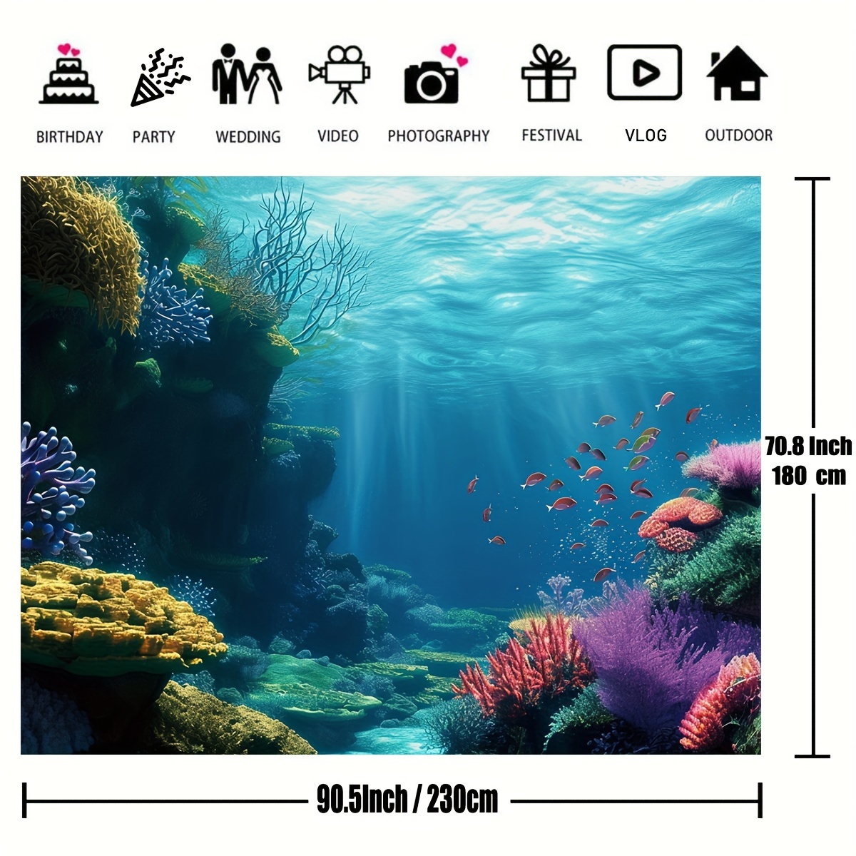 수중 산호초, 물고기, 바다 풍경을 담은 2D 평면 태 - Ocean Aquarium 리뷰 및 가격