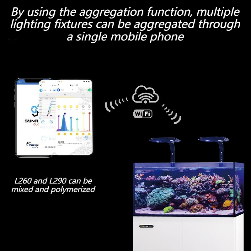 LED 해수등 스마트 온도 조절 WiFi 제어 수족관  - Reef Lighting 리뷰 및 가격